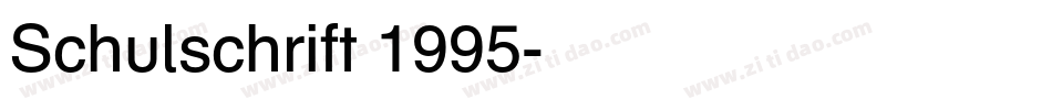 Schulschrift 1995字体转换
